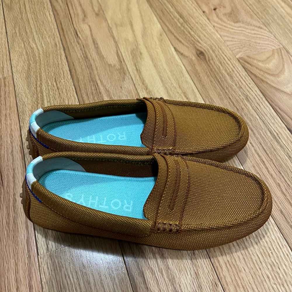 Rothy’s loafers, cognac color, size 7